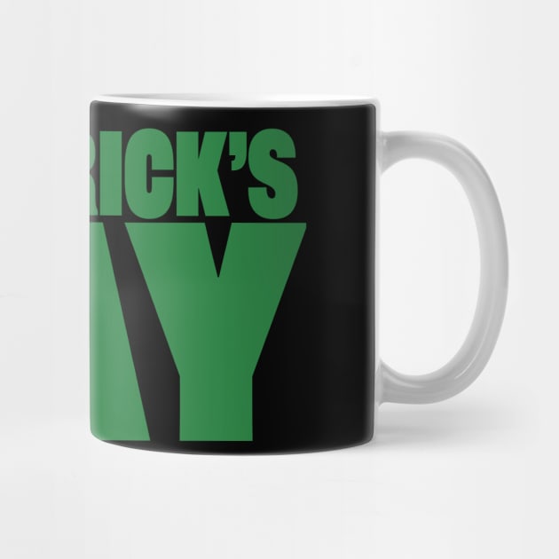 Green St Patricks Day Typography by ellenhenryart